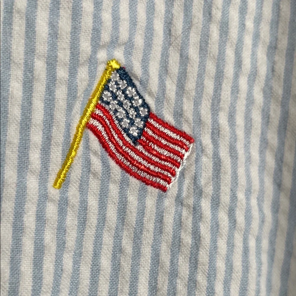 Castaway Light Blue Shirt with Red Embroidery - Picture 3 of 7